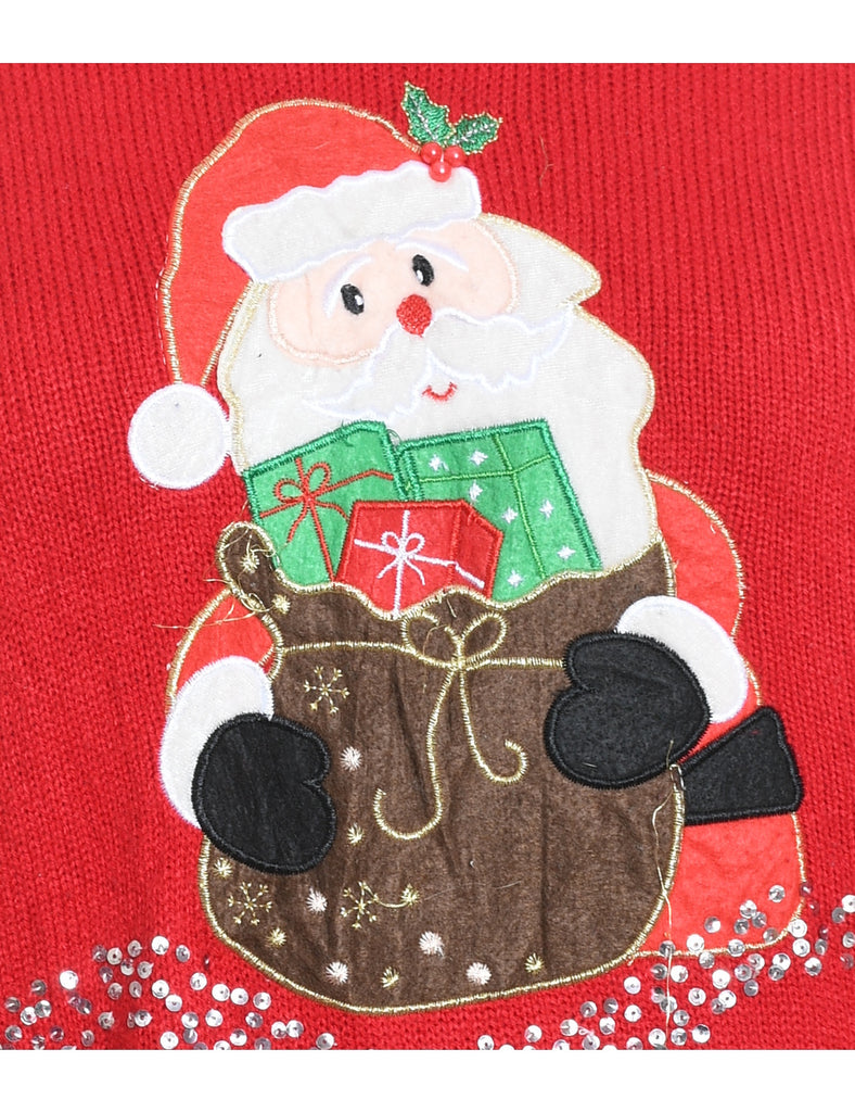 Santa Claus Christmas Jumper - M