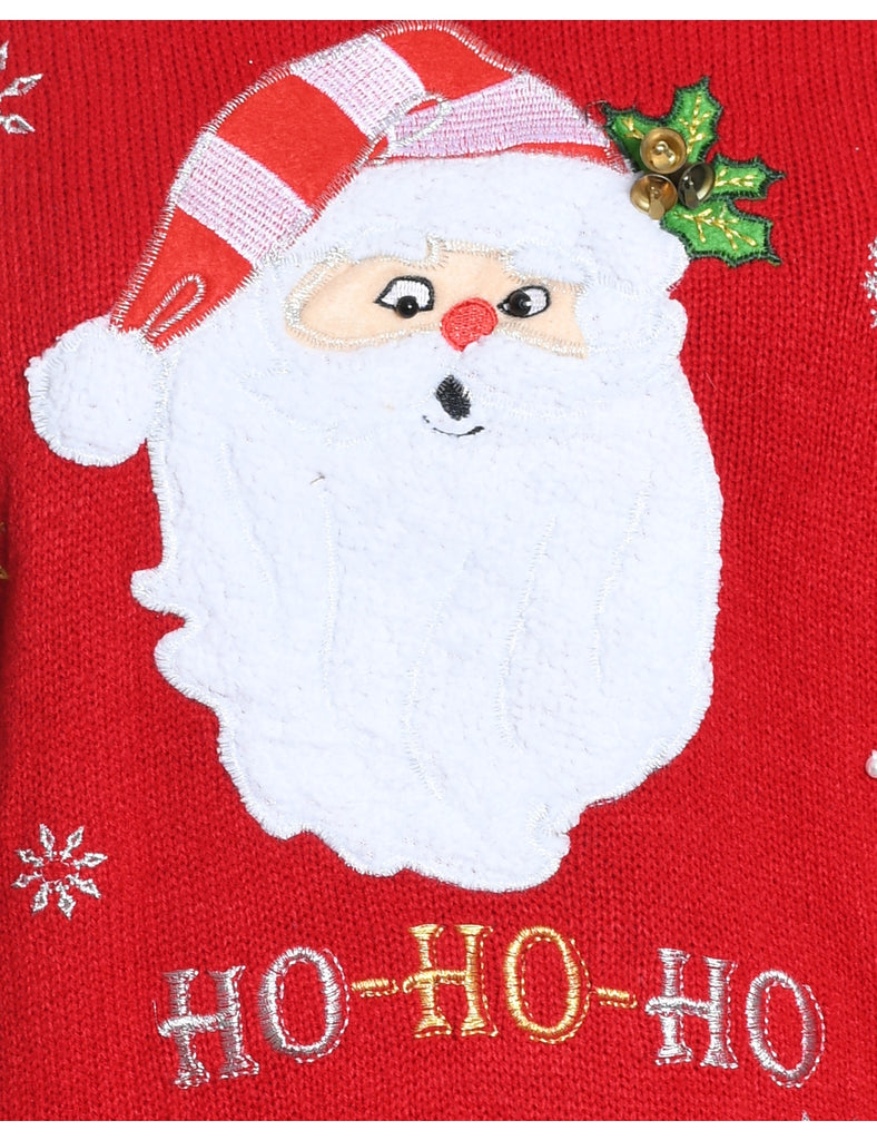 Santa Claus Christmas Jumper - L
