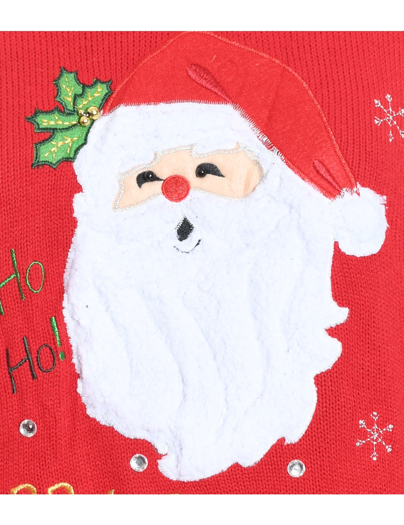 Santa Claus Christmas Jumper - L