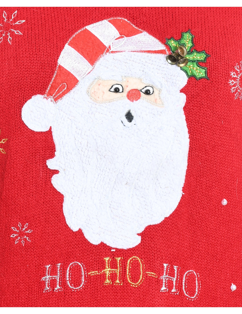 Santa Claus Christmas Jumper - L