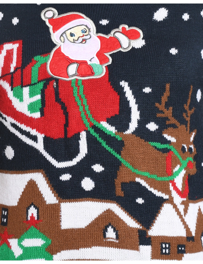 Santa Claus Christmas Jumper - M