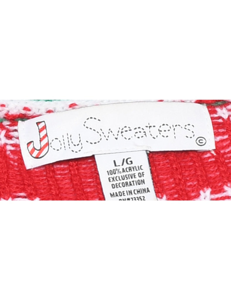 Santa Claus Christmas Jumper - L