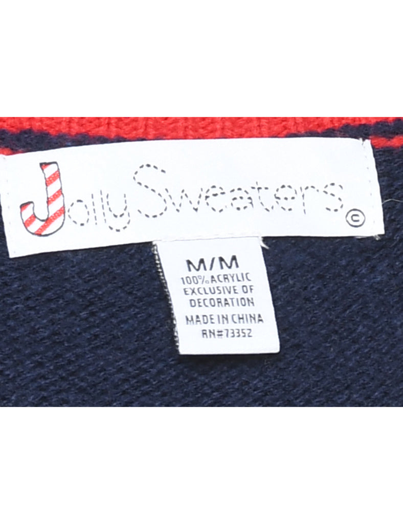 Santa Claus Christmas Jumper - M