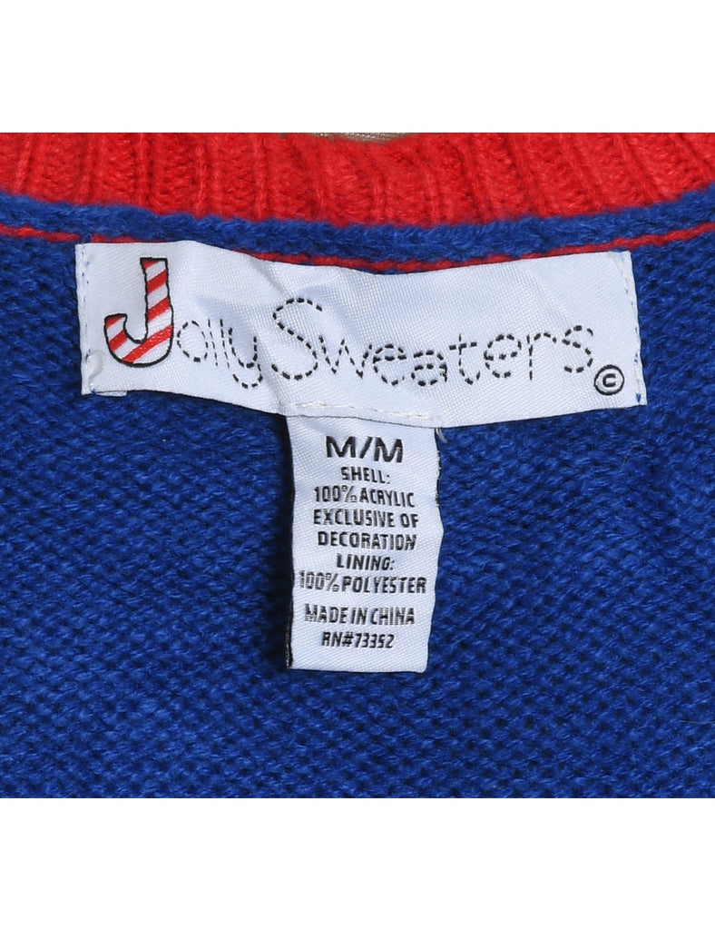 Santa Claus Christmas Jumper - M