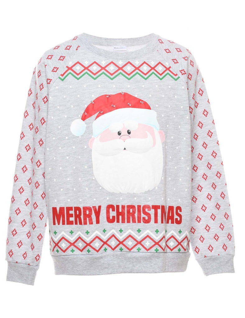 Santa Claus Christmas Sweatshirt - L