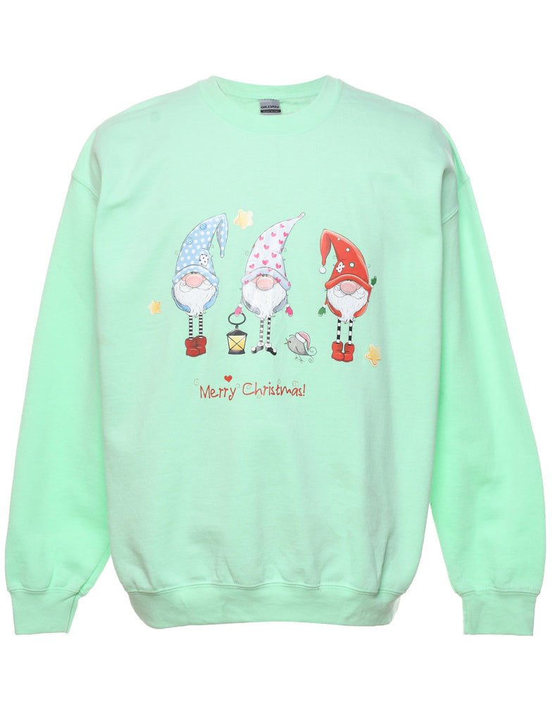 Santa Claus Christmas Sweatshirt - L