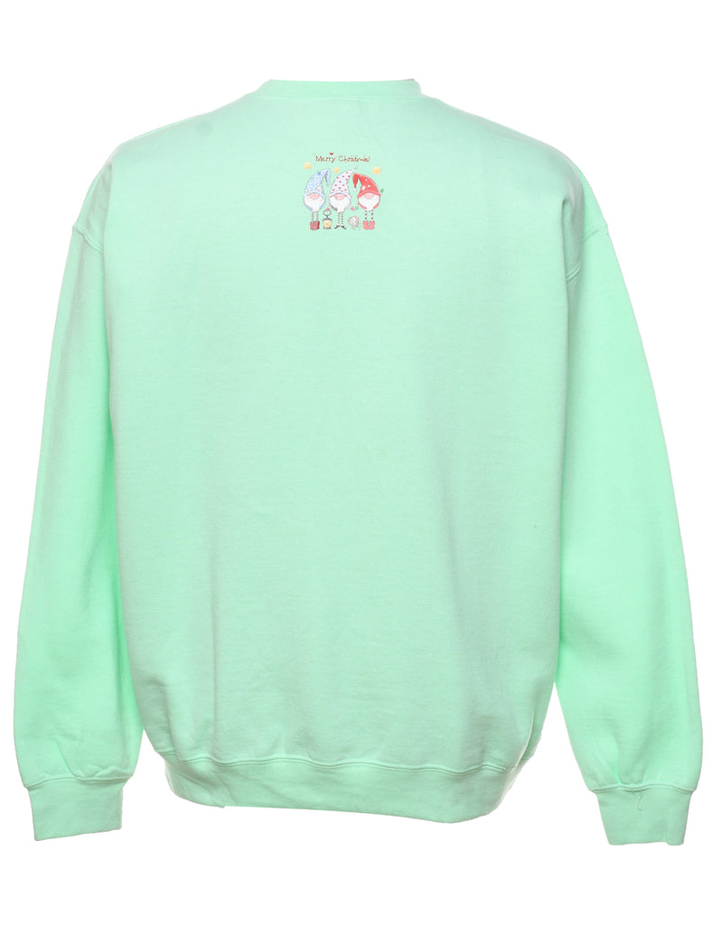 Santa Claus Christmas Sweatshirt - L