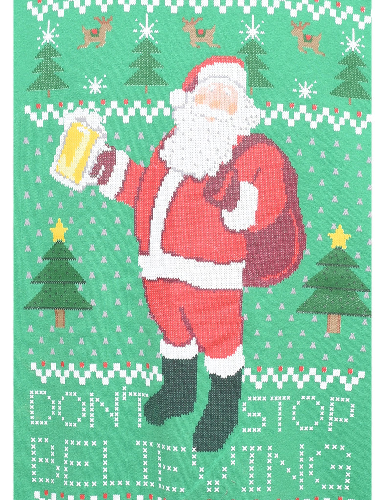 Santa Claus Christmas Sweatshirt - L