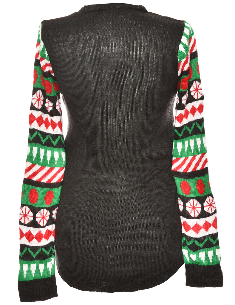 Santa Claus Knit Christmas Jumper - XL