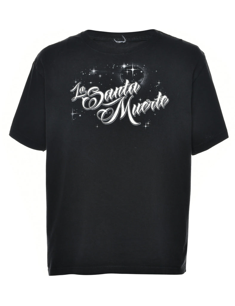 Santa Muerte Printed T-shirt - L
