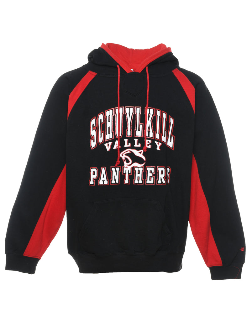Schuylkill Valley Panthers Black & Red Printed Hoodie - XL