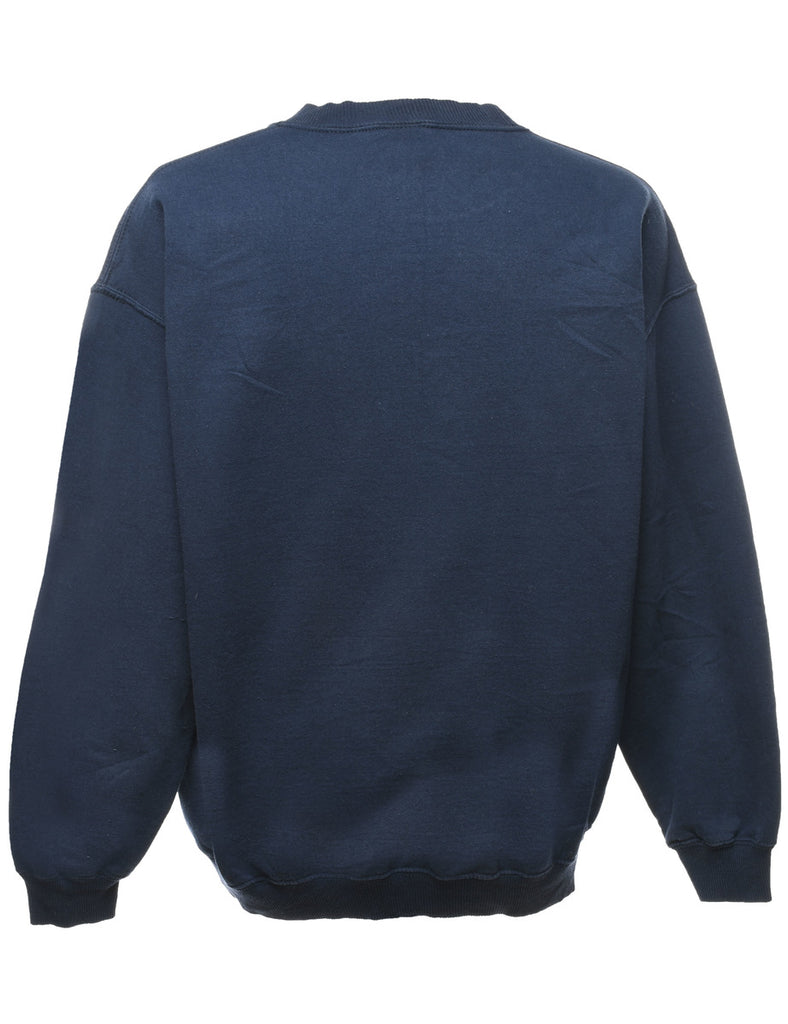Seaside Embroidered Sweatshirt - L