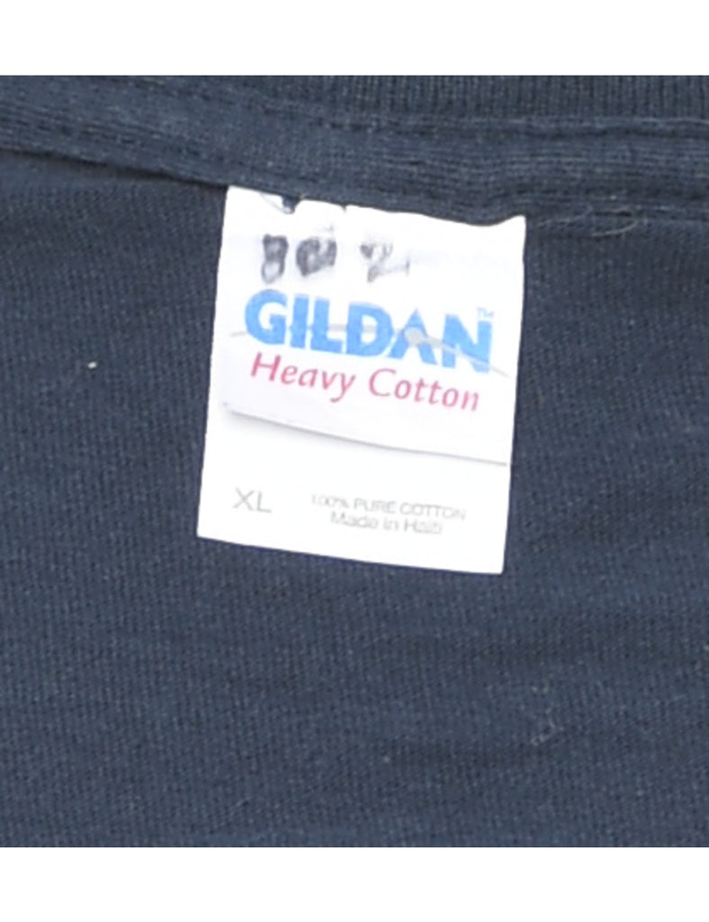 Seattle Mariners Navy & White Printed T-shirt - XL