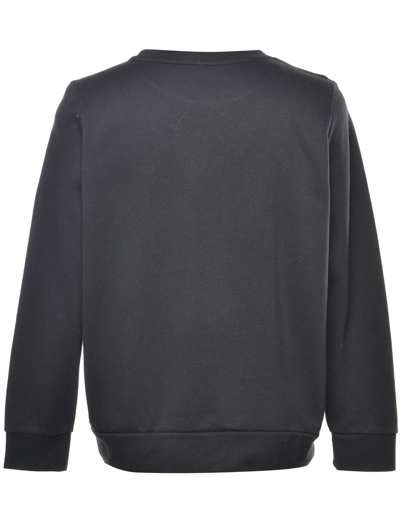 Sequined Embroidered Sweatshirt - XL