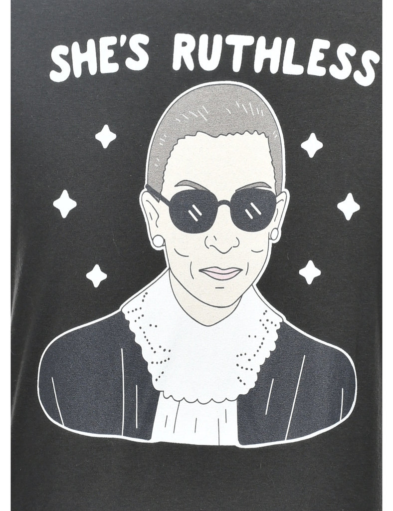 She's Ruthless Printed T-shirt - S