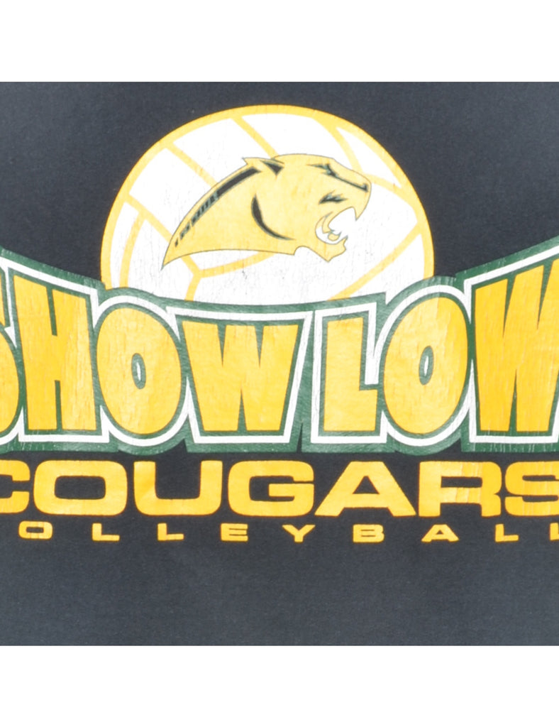 Showlow Cougars Volleyball Printed Hoodie - XL