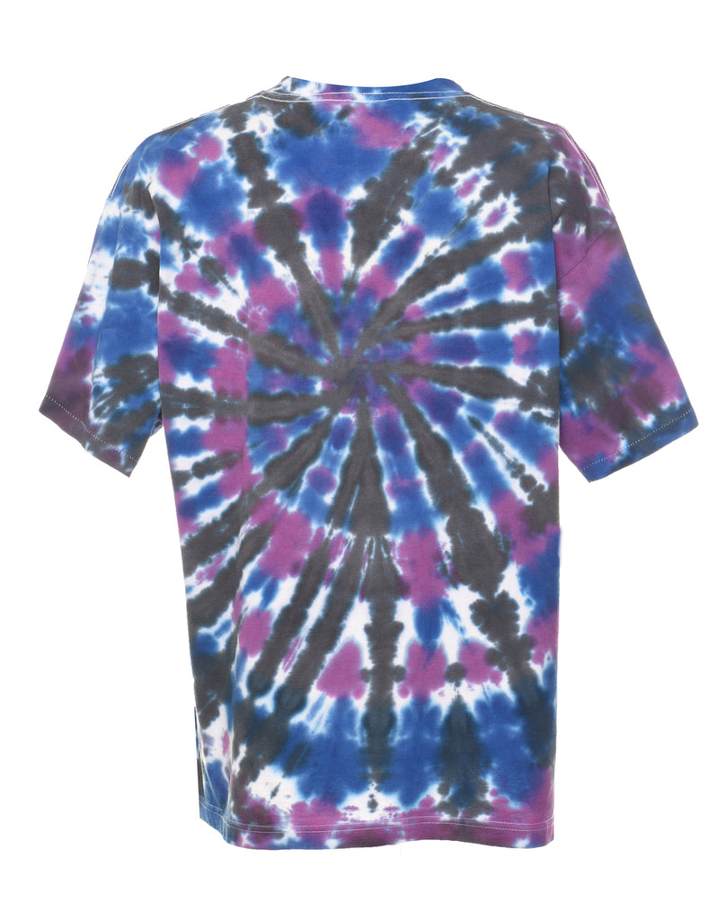 Skull Design Fukengrüven Tie Dye T-shirt - XL