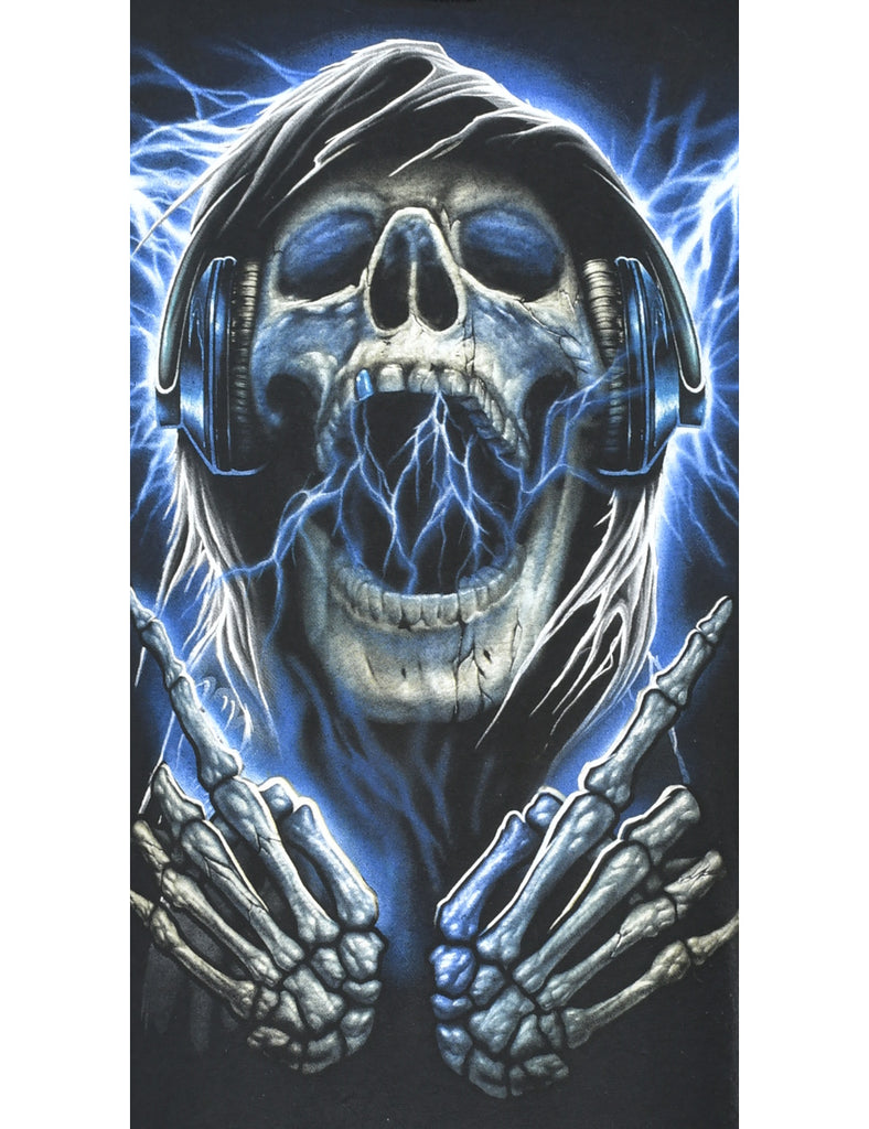 Skull Printed T-shirt - XL
