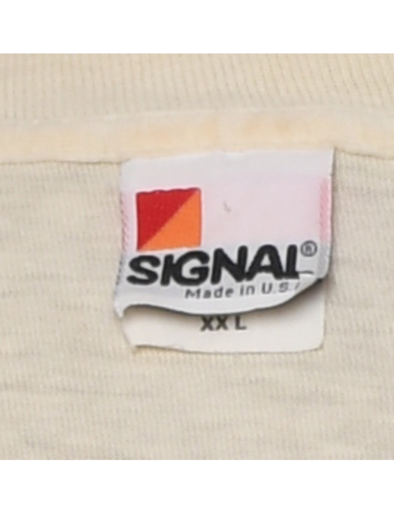 Sleep Team Design Multi-Colour Printed T-Shirt - XL