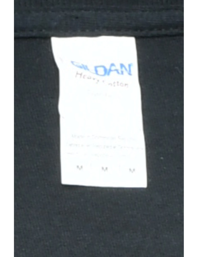 Slogan Printed T-shirt - M