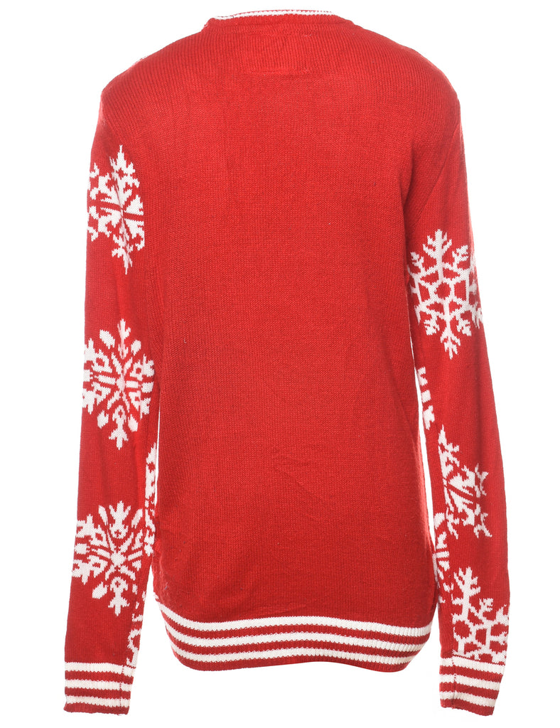 Snowfall Design Christmas Jumper - S