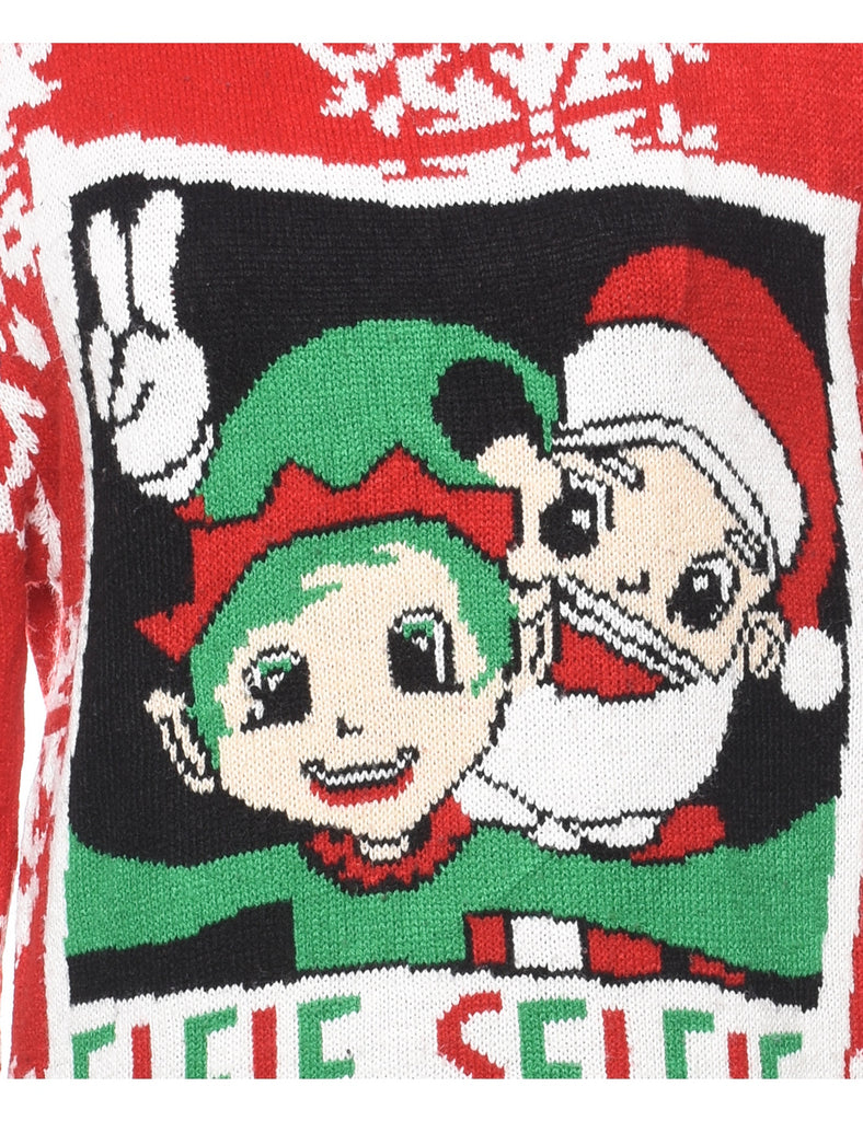Snowfall Design Christmas Jumper - S