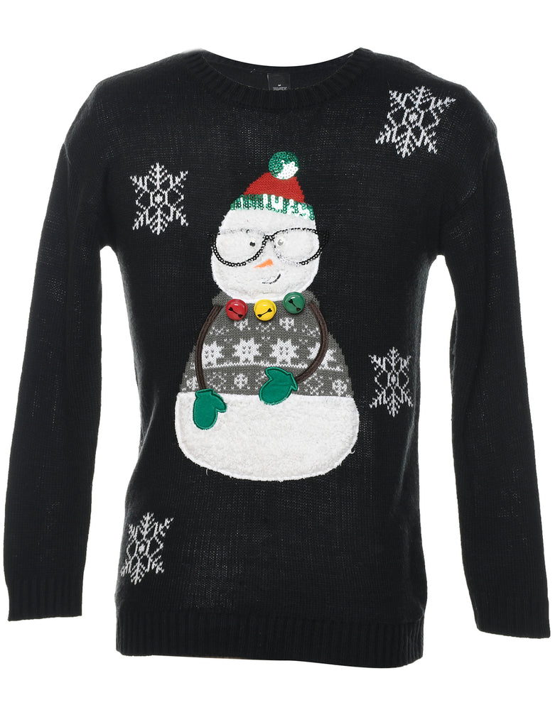 Snowman Christmas Jumper - M