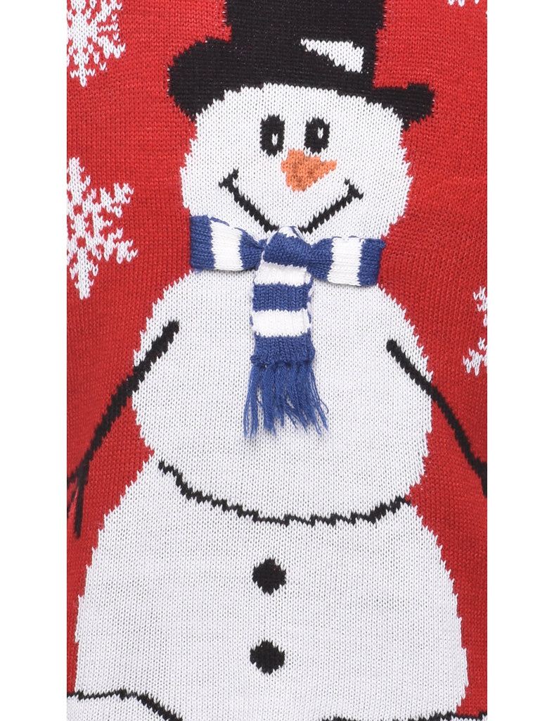 Snowman Christmas Jumper - M