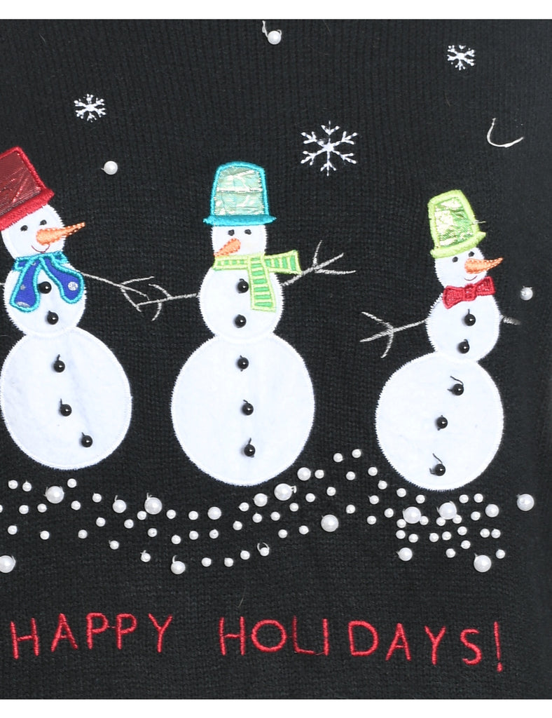Snowman Christmas Jumper - L