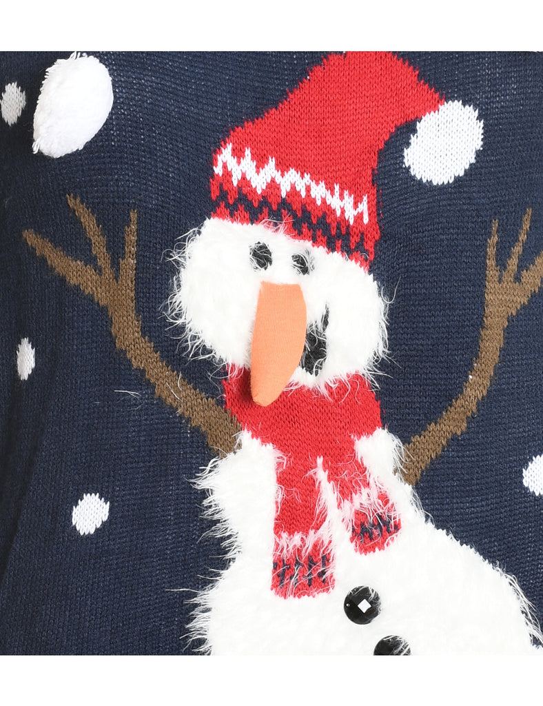 Snowman Christmas Jumper - M