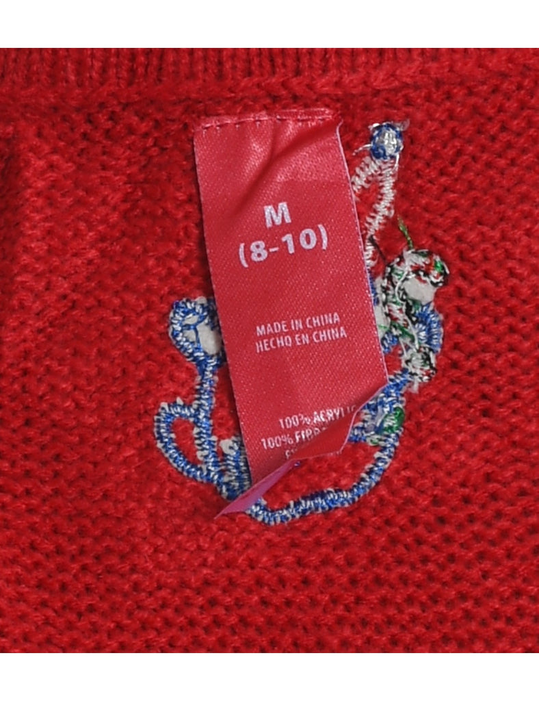 Snowman Christmas Sweater Vest - M