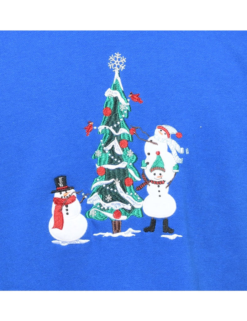 Snowman Christmas Sweatshirt - M