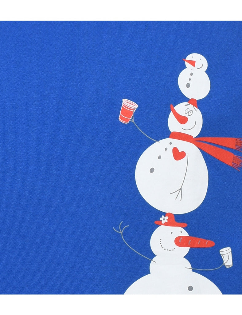 Snowman Christmas Sweatshirt - M