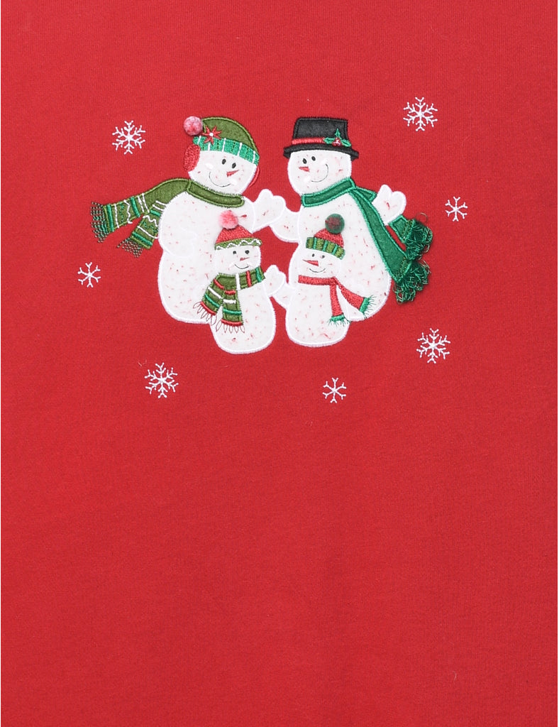Snowman Christmas Sweatshirt - XL