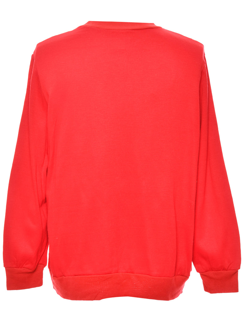 Snowman Red Christmas Sweatshirt - S