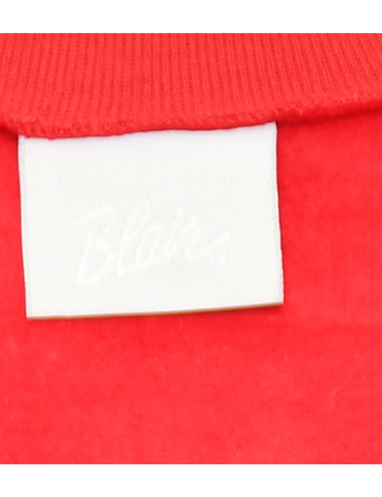 Snowman Red Christmas Sweatshirt - S
