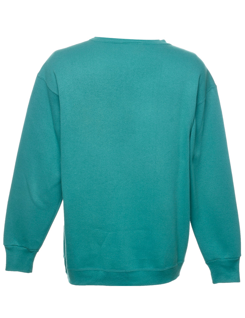 Sorbonne Printed Green Sweatshirt - L