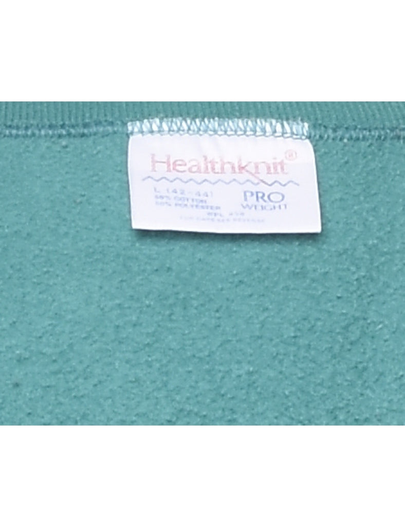 Sorbonne Printed Green Sweatshirt - L