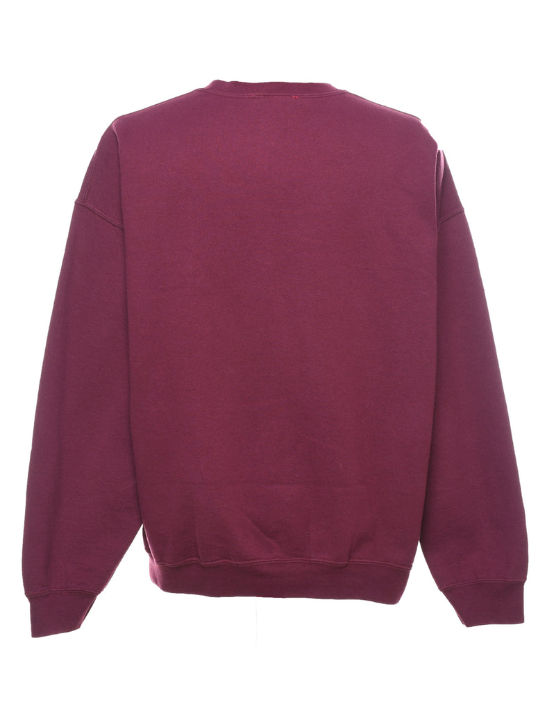 Southside Virginia Plum & Maroon Printed Sweatshirt - XL