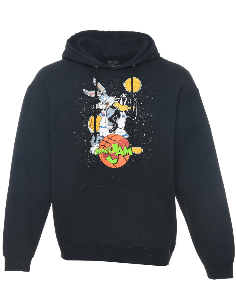 Space Jam Black Hooded Sweatshirt - L