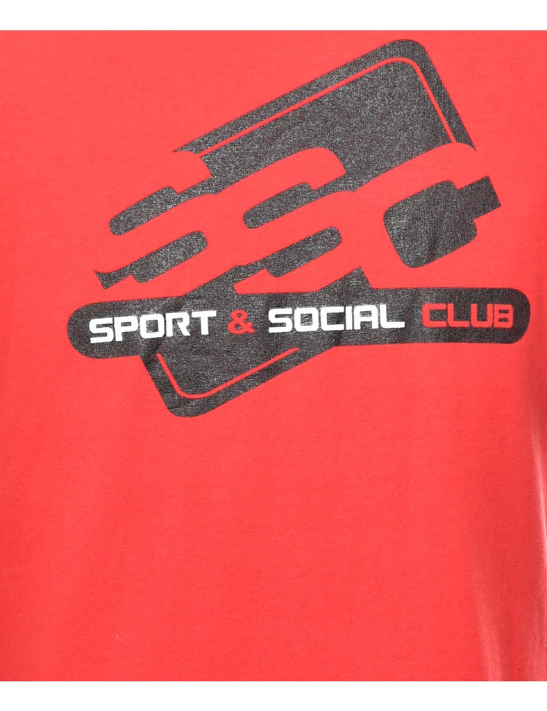 Sport & Social Club Printed T-shirt - M