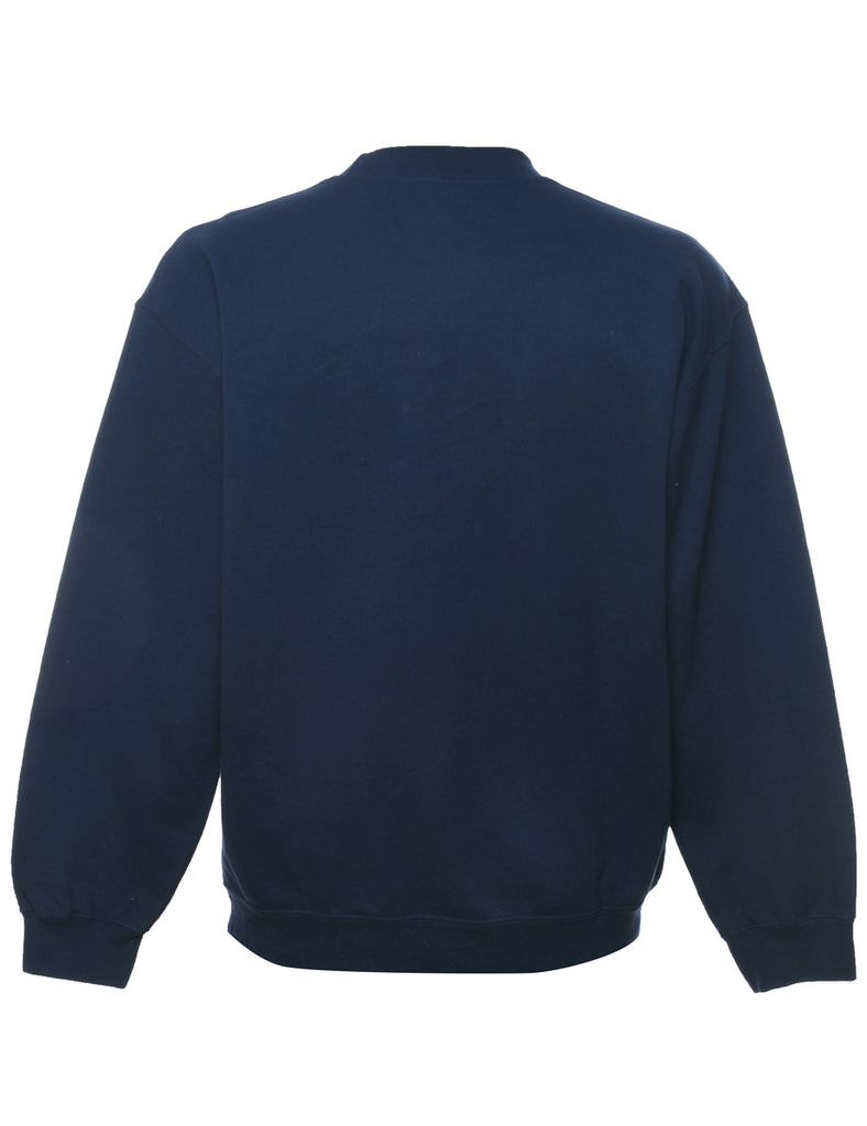St.Michaels Maryland Printed Navy & White Sweatshirt - M