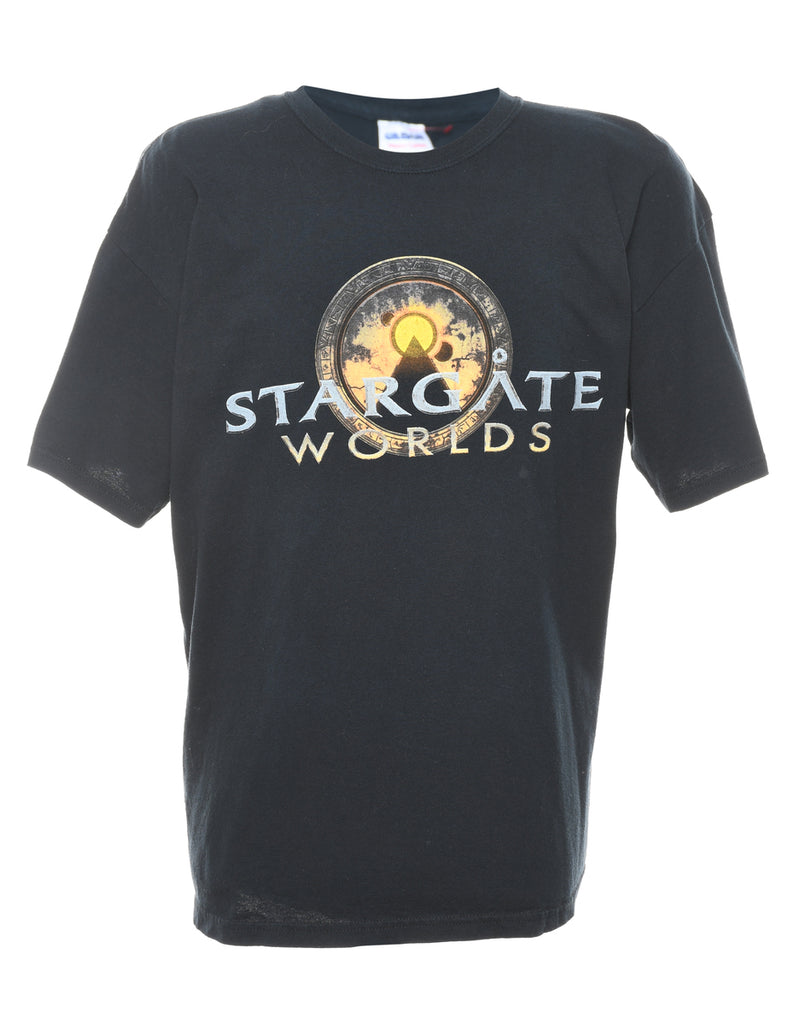 Star Gate Worlds Printed T-shirt - XL