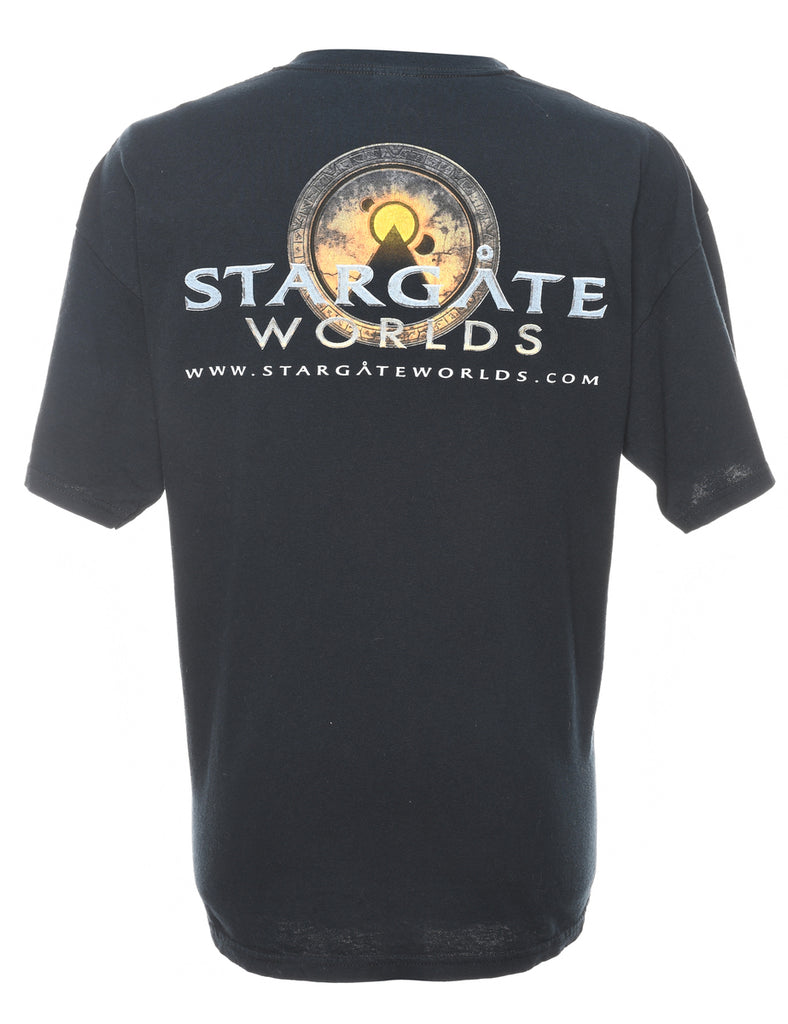 Star Gate Worlds Printed T-shirt - XL