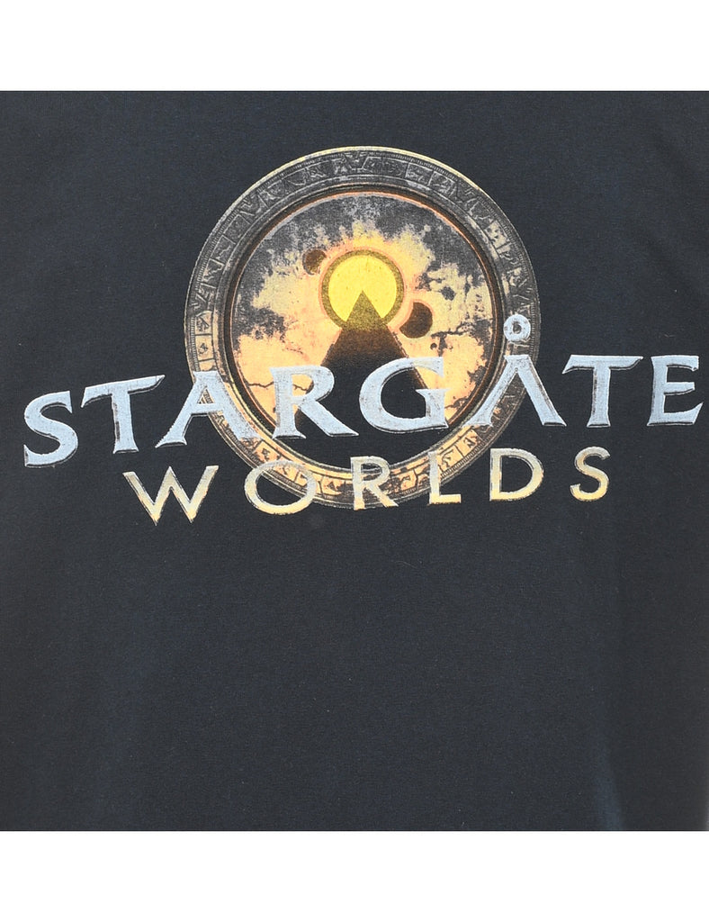 Star Gate Worlds Printed T-shirt - XL