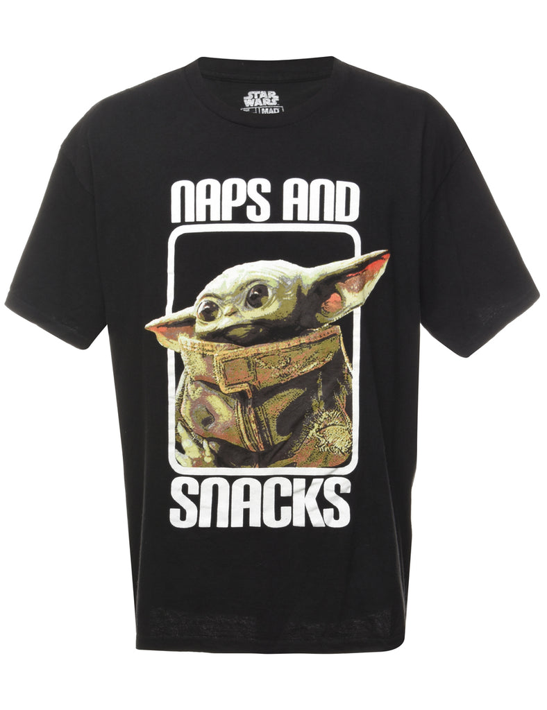 Star Wars Naps And Snacks Printed T-shirt - XL
