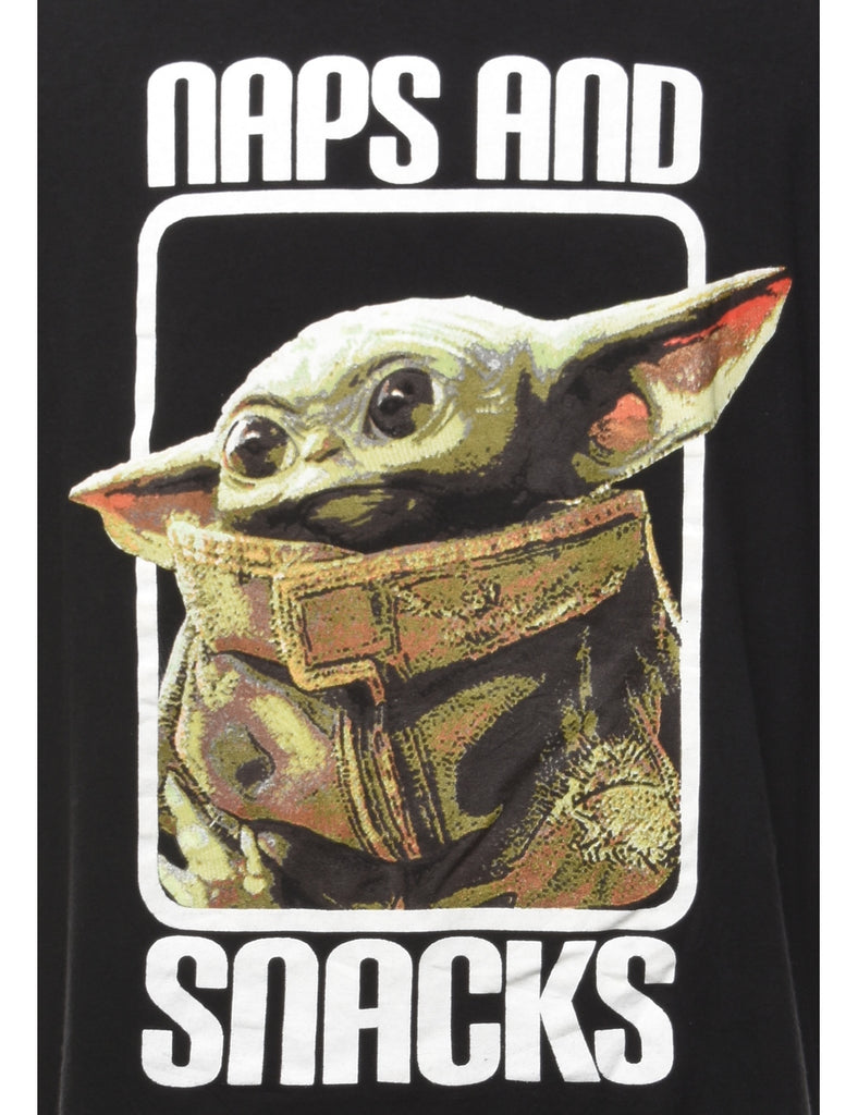 Star Wars Naps And Snacks Printed T-shirt - XL