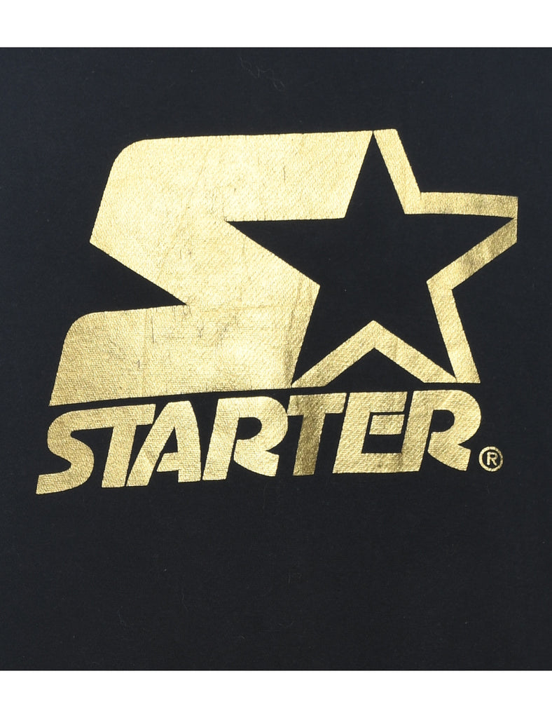 Starter Printed Black & Gold Sweatshirt - S
