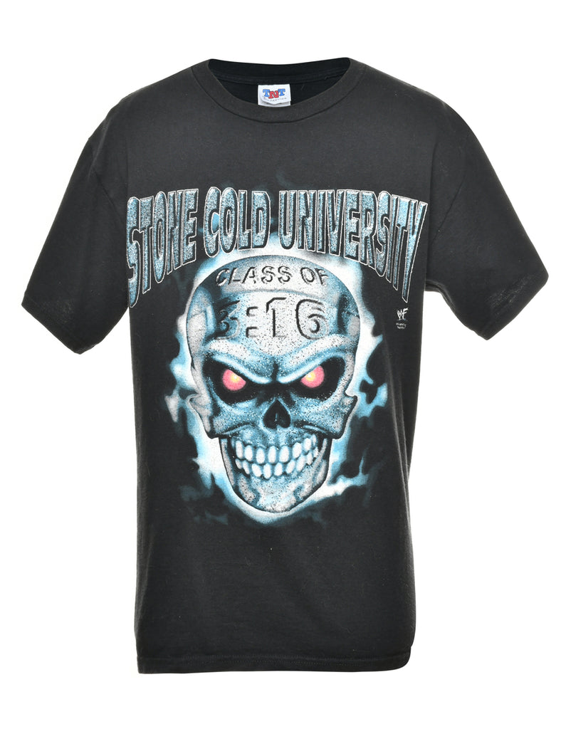 Stone Cold Steve Austin University Printed T-shirt - M