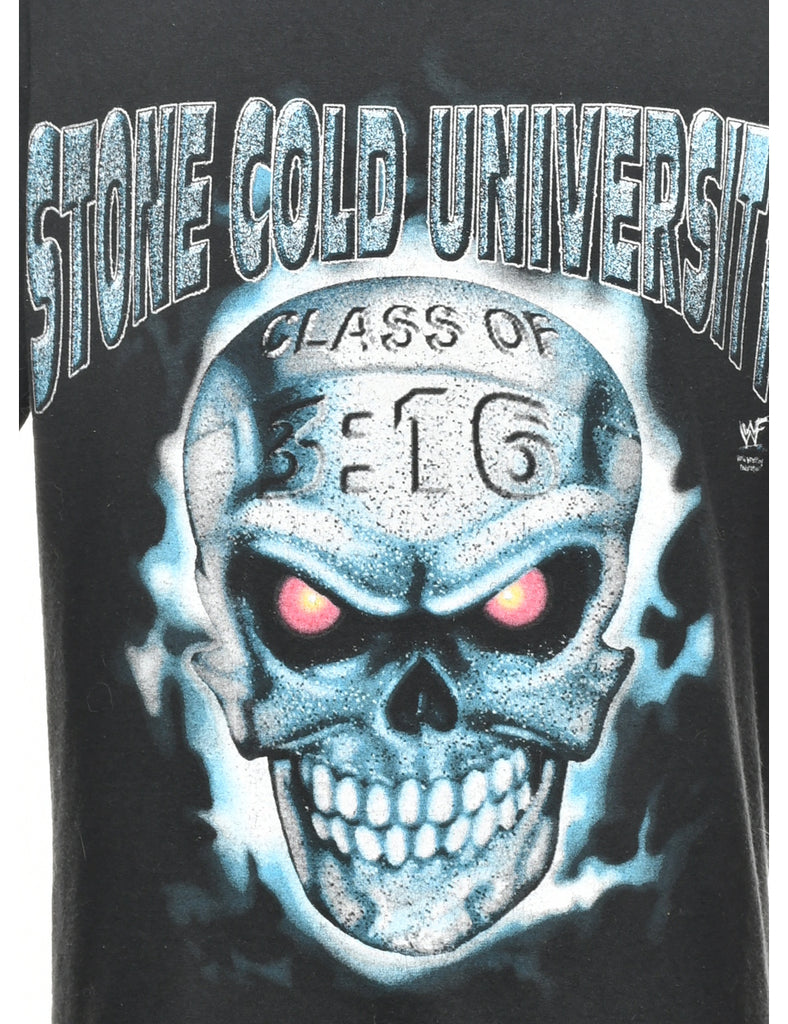 Stone Cold Steve Austin University Printed T-shirt - M